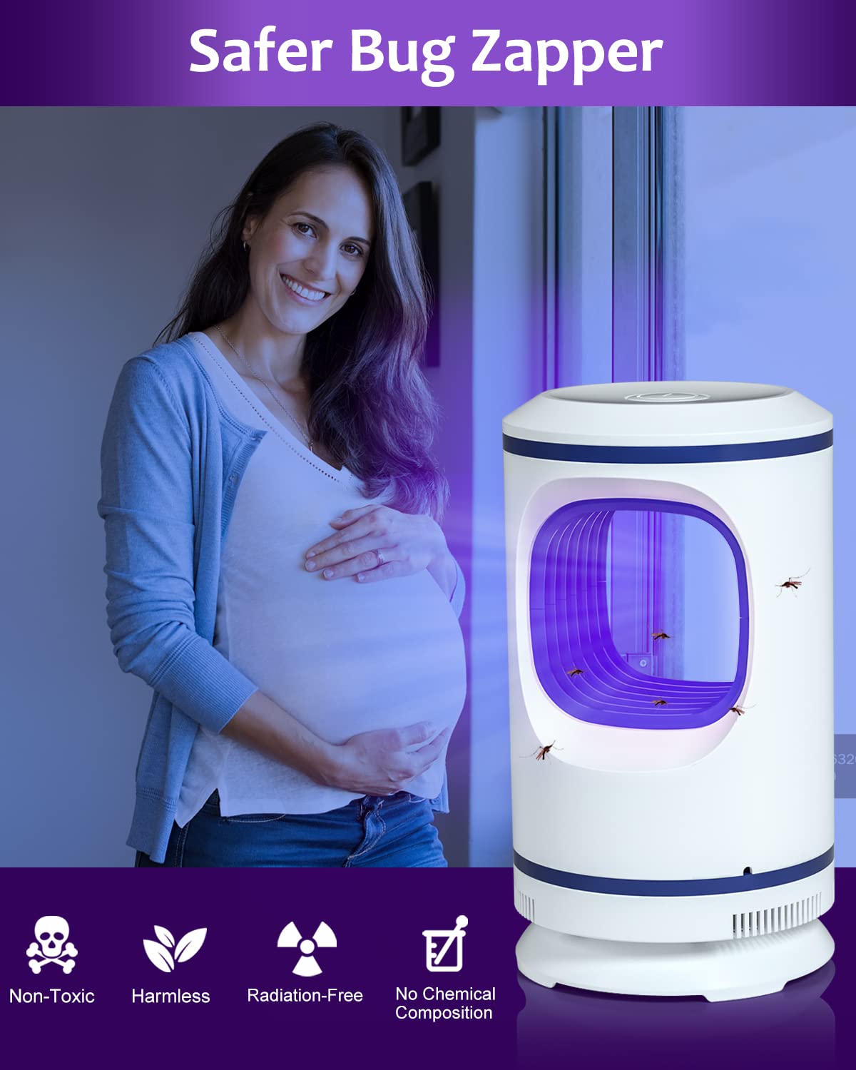 Amazon.com: Bug Zapper,電動滅蚊器滅蚊器蚊燈滅蚊器捕蚊器捕蠅器室內
